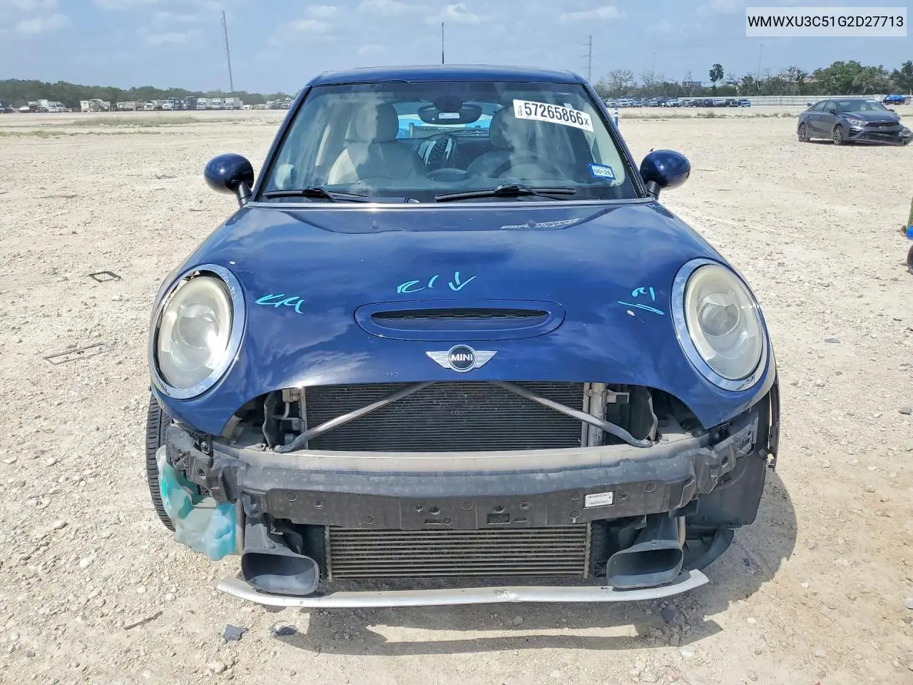 2016 Mini Cooper S VIN: WMWXU3C51G2D27713 Lot: 57265866