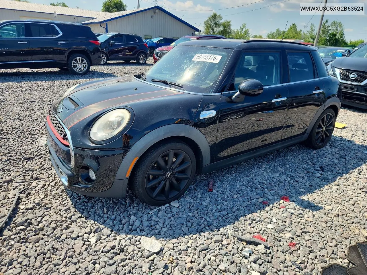 2016 Mini Cooper S VIN: WMWXU3C5XG2B63524 Lot: 59745176