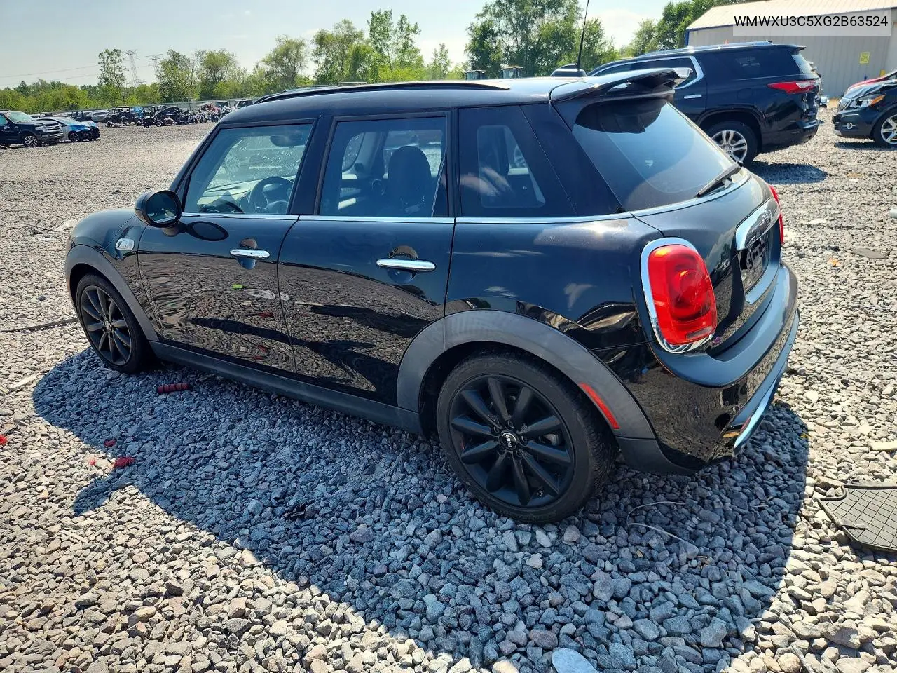2016 Mini Cooper S VIN: WMWXU3C5XG2B63524 Lot: 59745176