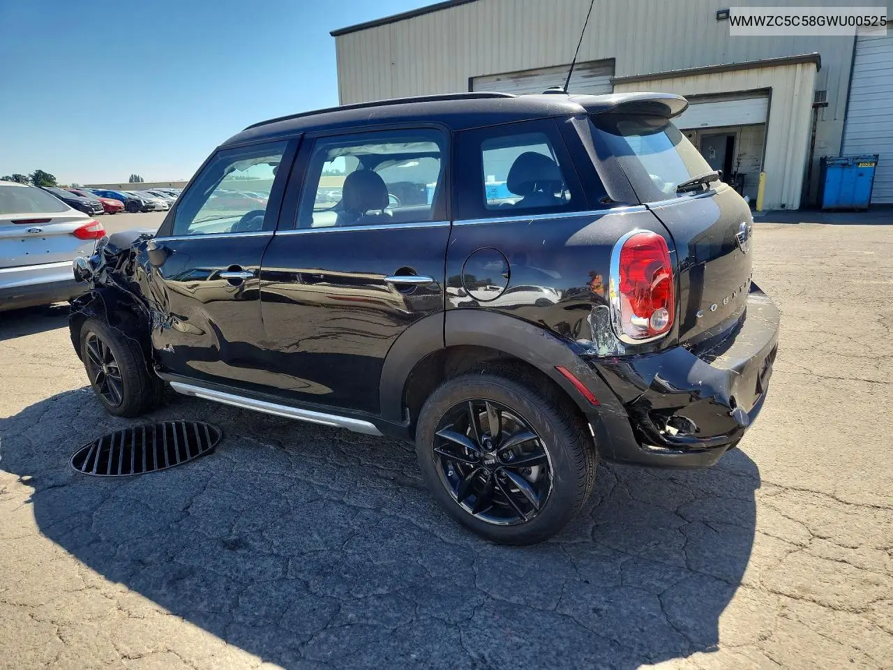 2016 Mini Cooper S Countryman VIN: WMWZC5C58GWU00525 Lot: 59975746