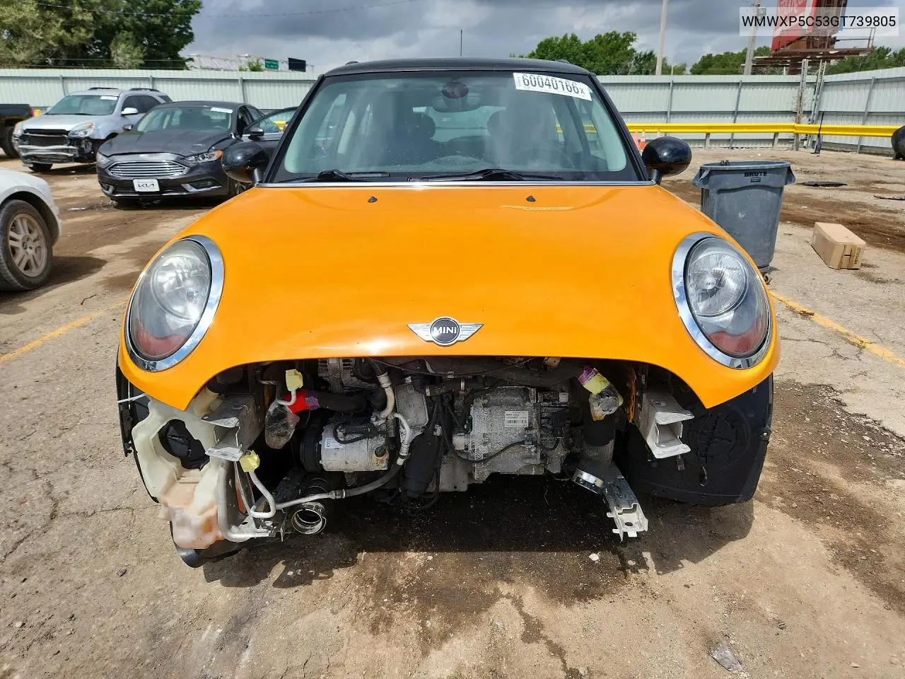 2016 Mini Cooper VIN: WMWXP5C53GT739805 Lot: 60040166