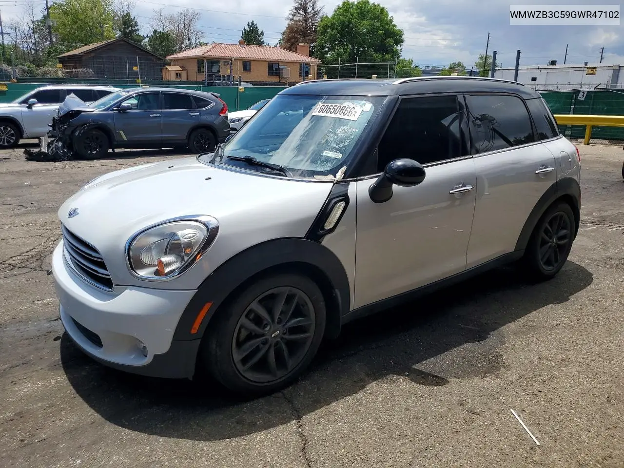 2016 Mini Cooper Countryman VIN: WMWZB3C59GWR47102 Lot: 60650866