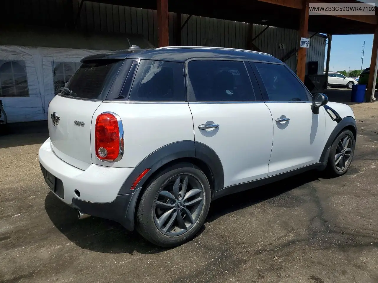 2016 Mini Cooper Countryman VIN: WMWZB3C59GWR47102 Lot: 60650866