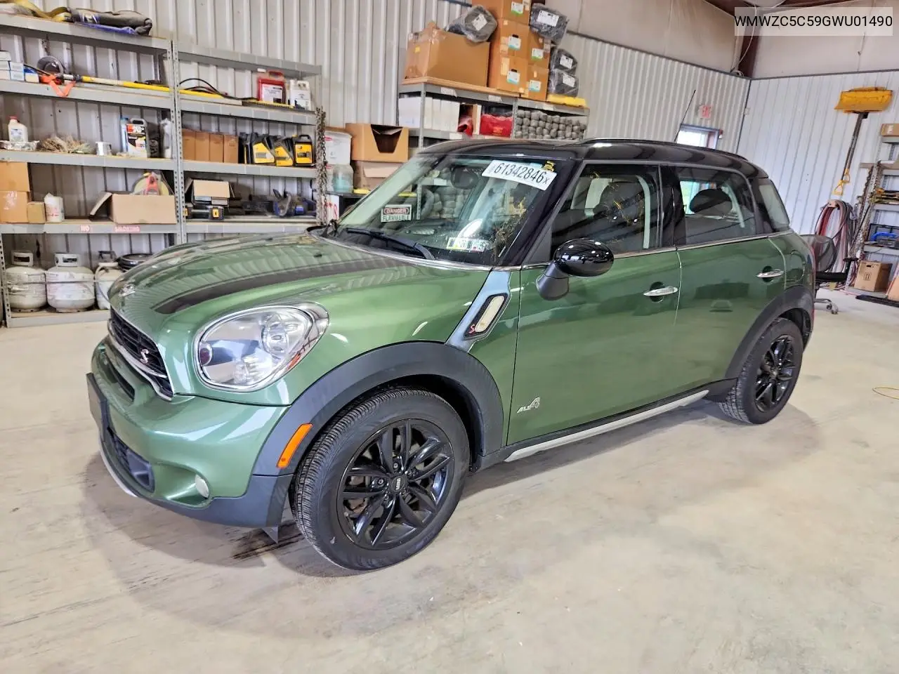 2016 Mini Cooper S Countryman VIN: WMWZC5C59GWU01490 Lot: 61342846