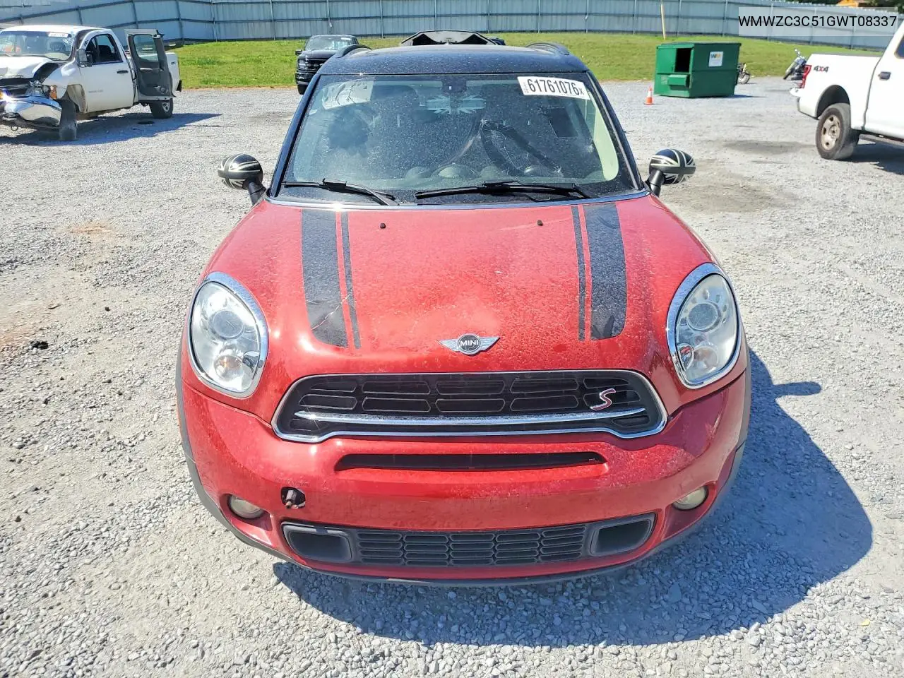 2016 Mini Cooper S Countryman VIN: WMWZC3C51GWT08337 Lot: 61761076