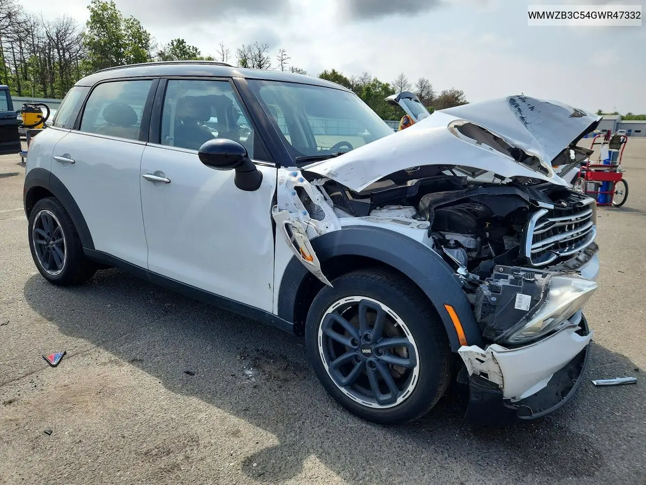 2016 Mini Cooper Countryman VIN: WMWZB3C54GWR47332 Lot: 61882296
