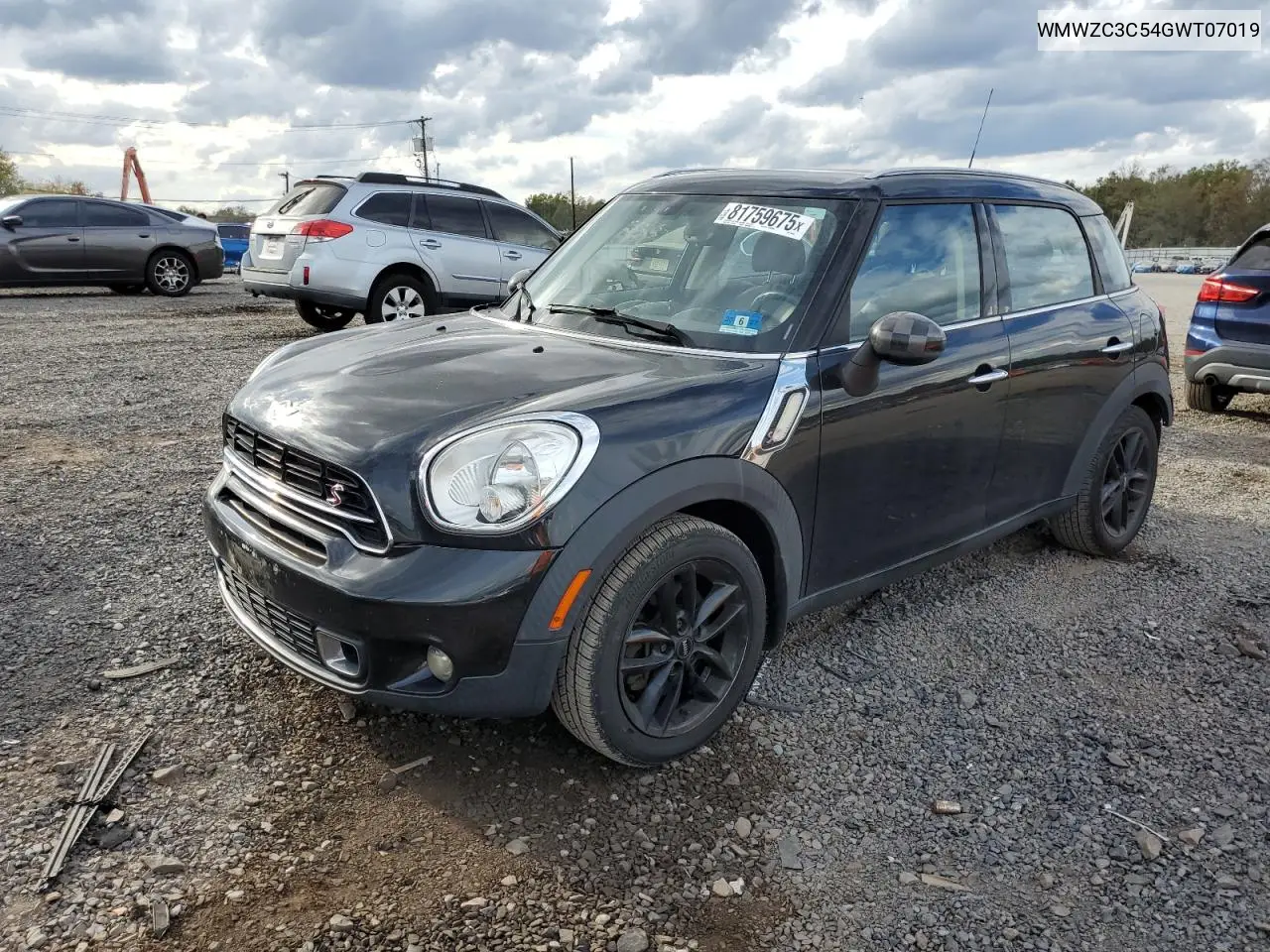 WMWZC3C54GWT07019 2016 Mini Cooper S Countryman