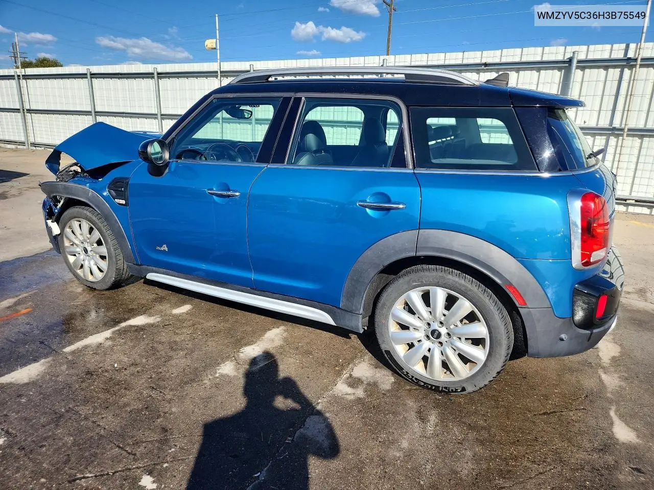 2017 Mini Cooper Countryman All4 VIN: WMZYV5C36H3B75549 Lot: 56786016