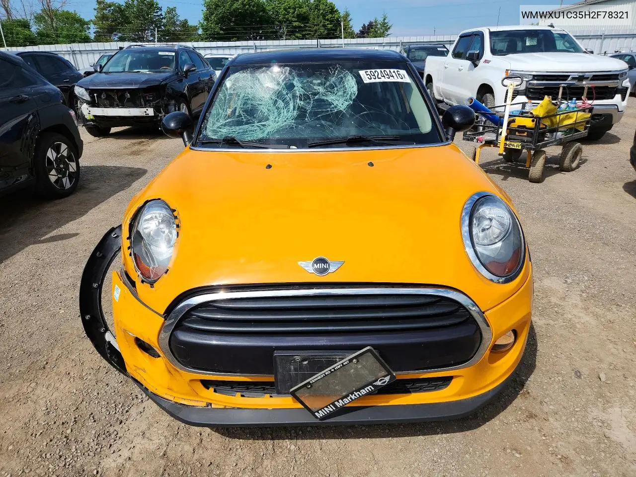 2017 Mini Cooper VIN: WMWXU1C35H2F78321 Lot: 59249416