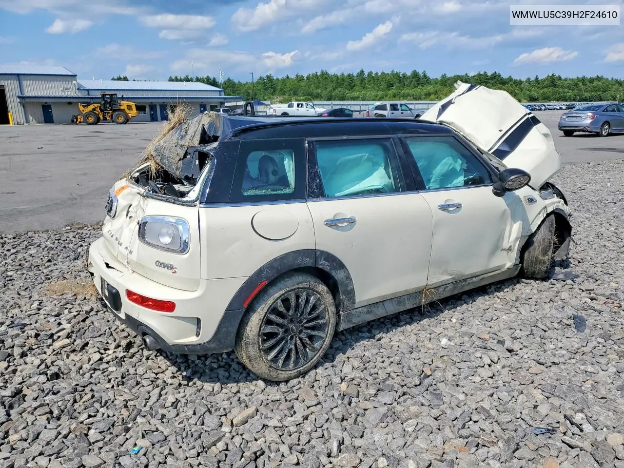 2017 Mini Cooper S Clubman All4 VIN: WMWLU5C39H2F24610 Lot: 59765766