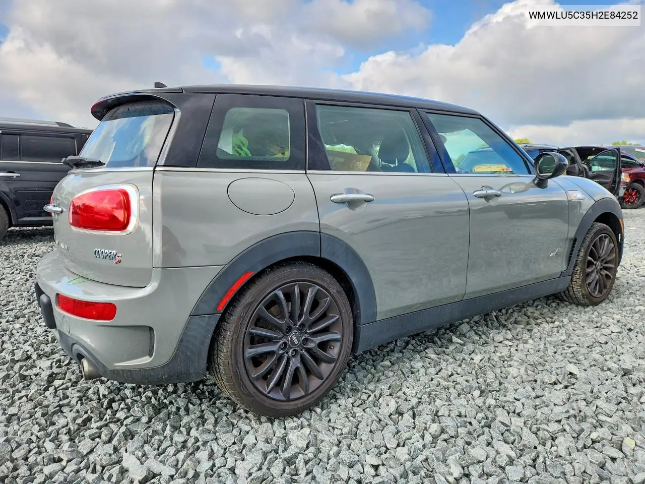 2017 Mini Cooper S Clubman All4 VIN: WMWLU5C35H2E84252 Lot: 59828236