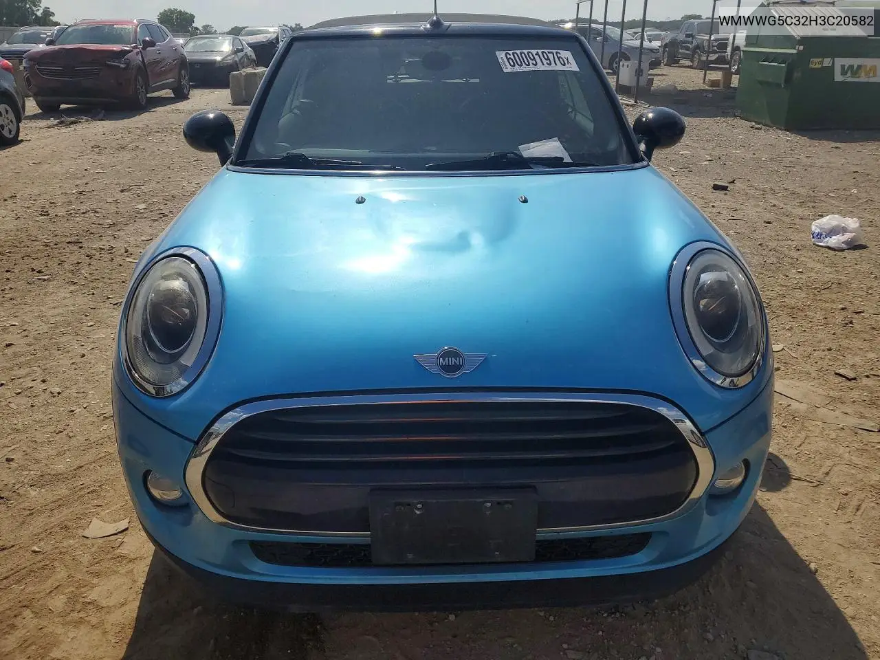 2017 Mini Cooper VIN: WMWWG5C32H3C20582 Lot: 60091976