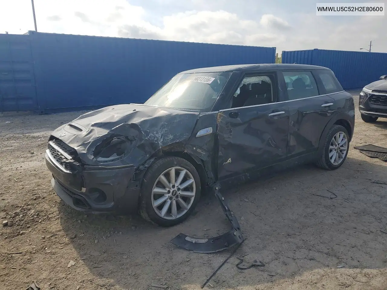 2017 Mini Cooper S Clubman All4 VIN: WMWLU5C52H2E80600 Lot: 60313156