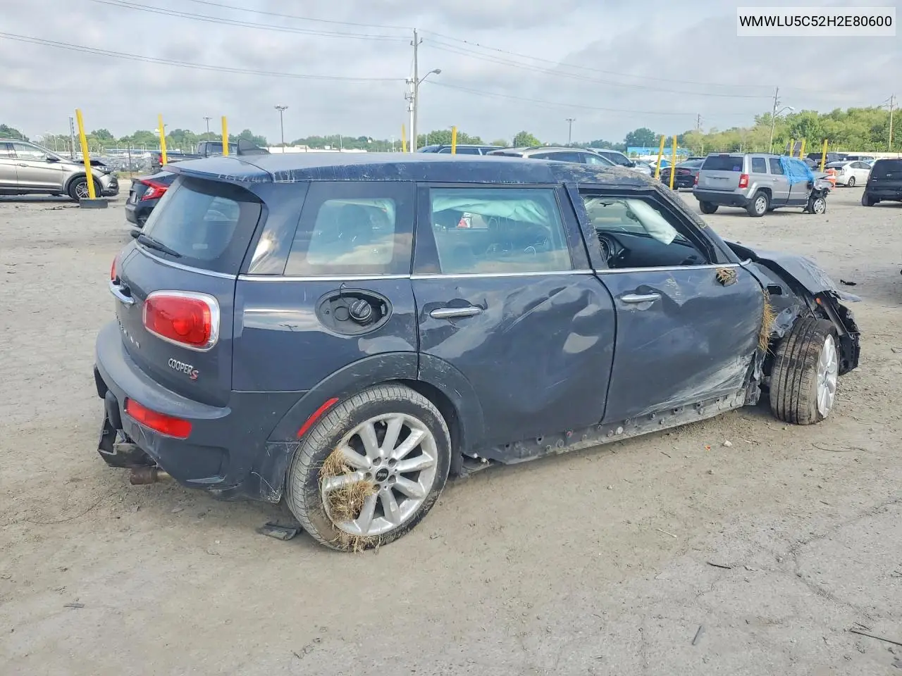 2017 Mini Cooper S Clubman All4 VIN: WMWLU5C52H2E80600 Lot: 60313156