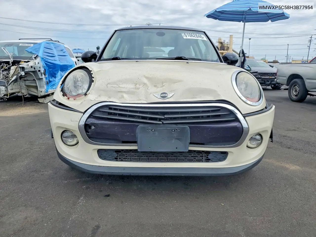 2017 Mini Cooper VIN: WMWXP5C58H3B77954 Lot: 61062846