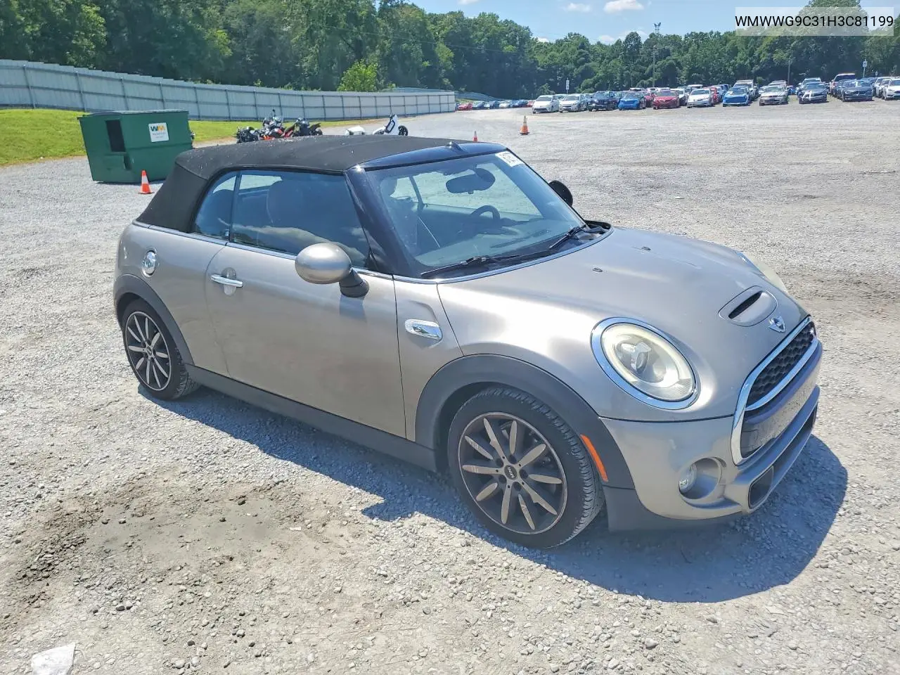 2017 Mini Cooper S VIN: WMWWG9C31H3C81199 Lot: 61287076