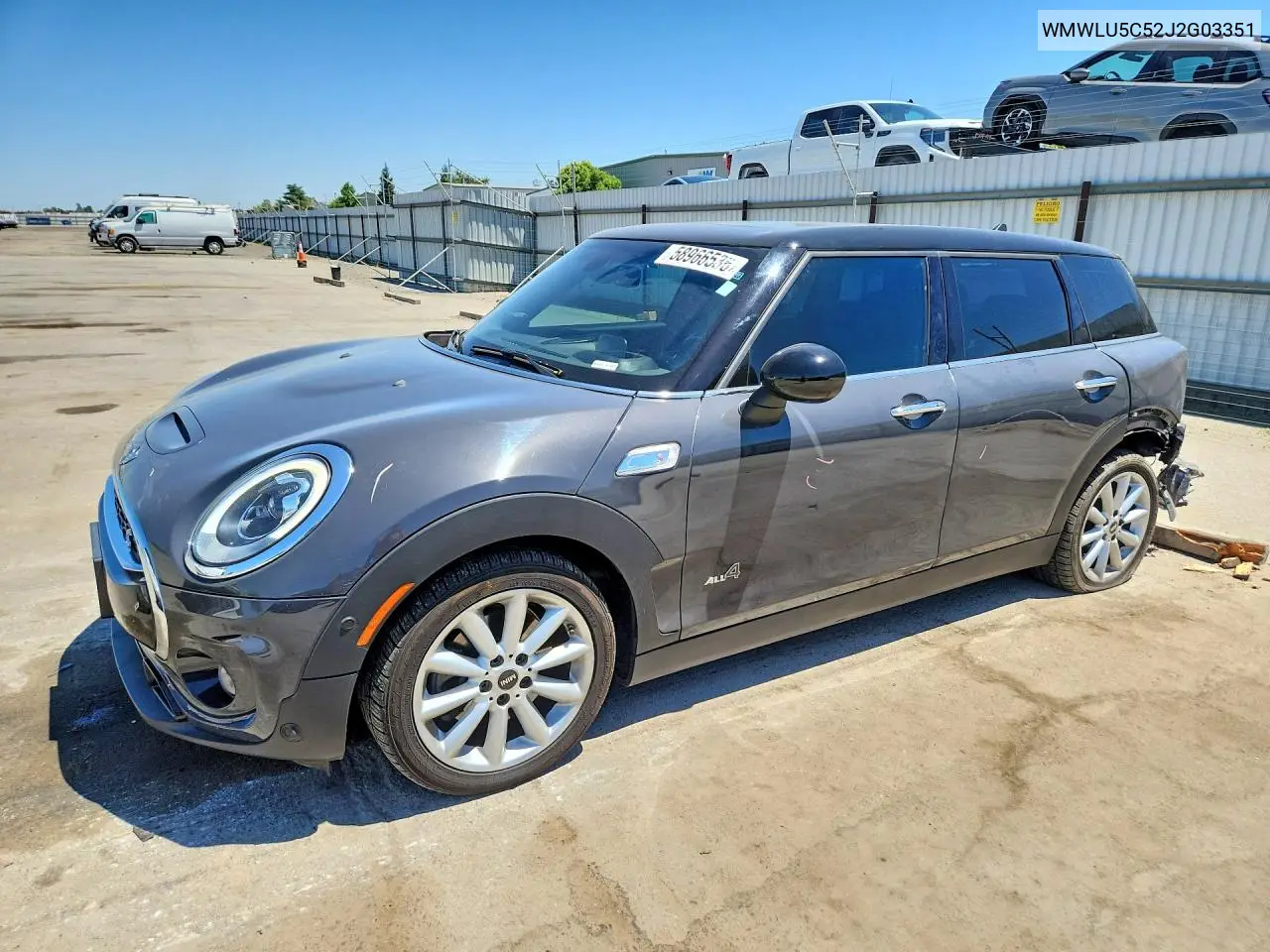2018 Mini Cooper S Clubman All4 VIN: WMWLU5C52J2G03351 Lot: 58966536