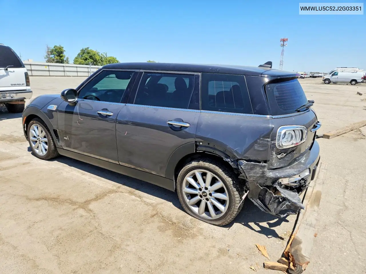 2018 Mini Cooper S Clubman All4 VIN: WMWLU5C52J2G03351 Lot: 58966536