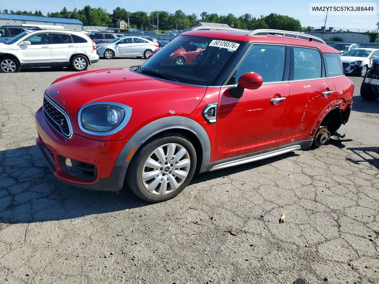 2019 Mini Cooper S Countryman All4 VIN: WMZYT5C57K3J88449 Lot: 50126576