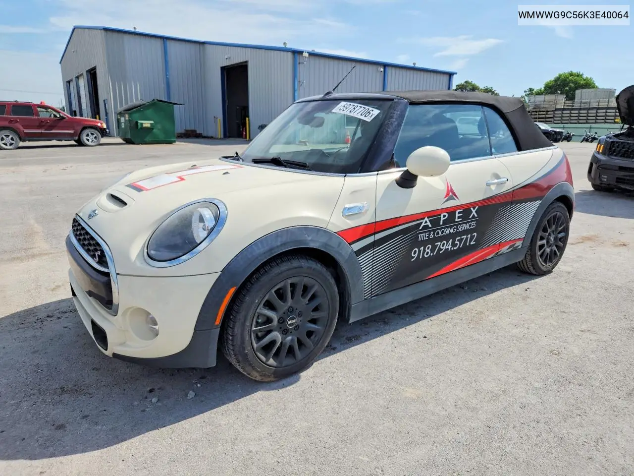 2019 Mini Cooper S VIN: WMWWG9C56K3E40064 Lot: 59787706