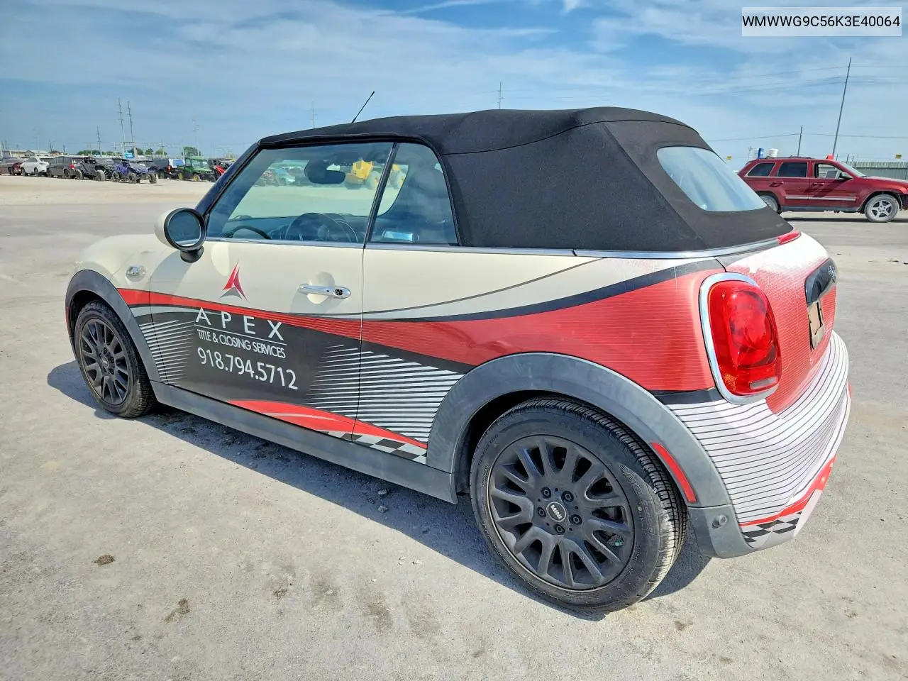 2019 Mini Cooper S VIN: WMWWG9C56K3E40064 Lot: 59787706