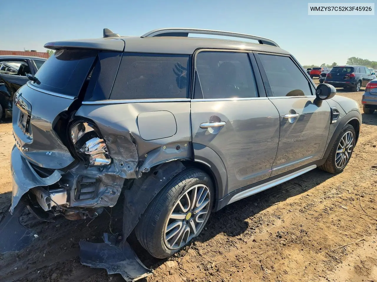 2019 Mini Cooper Countryman VIN: WMZYS7C52K3F45926 Lot: 59967216