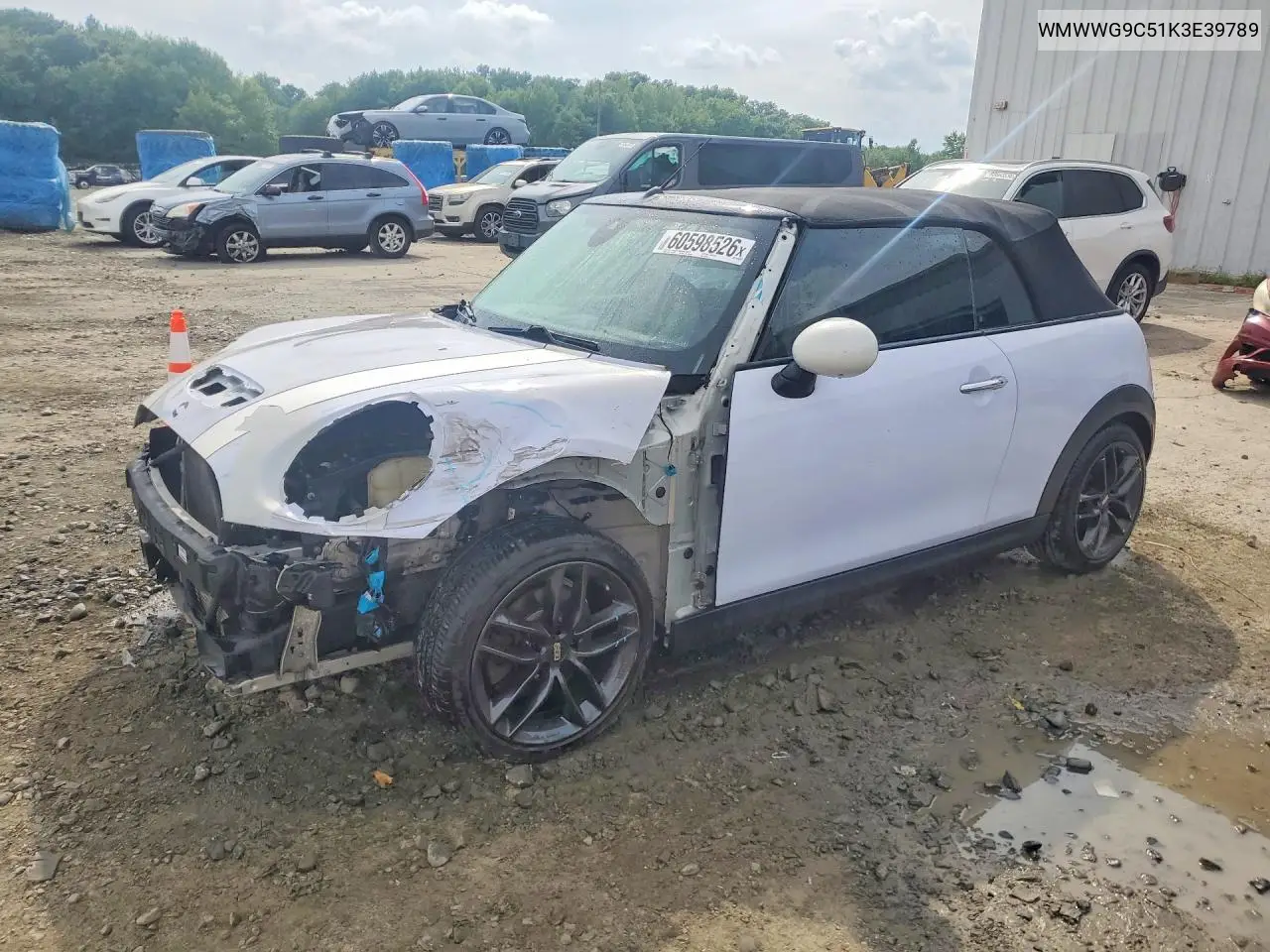 2019 Mini Cooper S VIN: WMWWG9C51K3E39789 Lot: 60598526