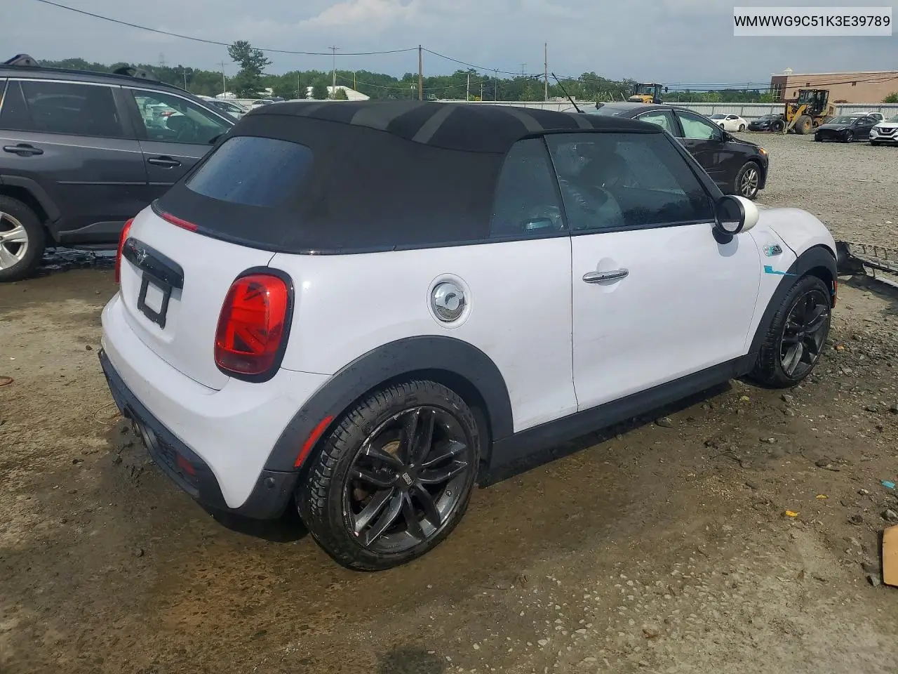 2019 Mini Cooper S VIN: WMWWG9C51K3E39789 Lot: 60598526