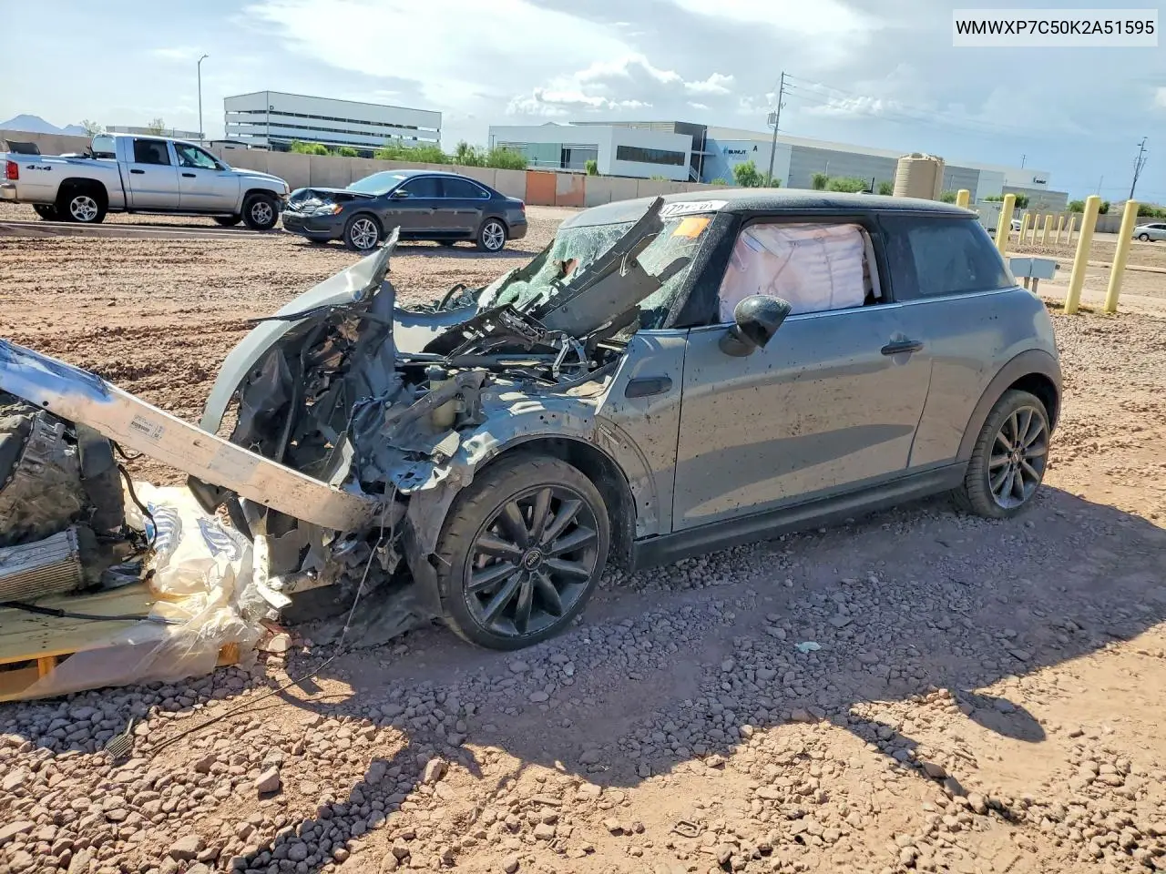 2019 Mini Cooper S VIN: WMWXP7C50K2A51595 Lot: 60721276