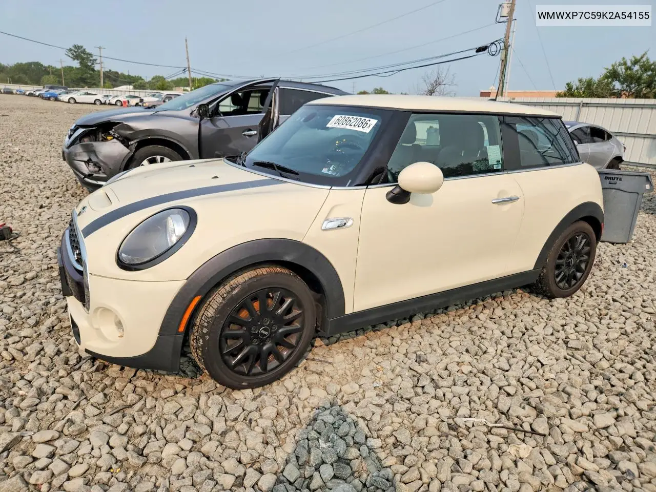 2019 Mini Cooper S VIN: WMWXP7C59K2A54155 Lot: 60862086