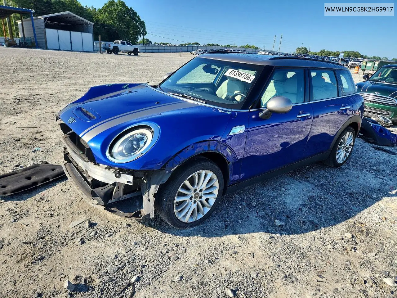 2019 Mini Cooper S Clubman VIN: WMWLN9C58K2H59917 Lot: 61398756