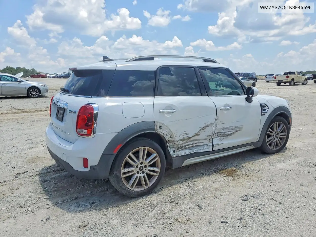 2019 Mini Cooper Countryman VIN: WMZYS7C51K3F46596 Lot: 61473096