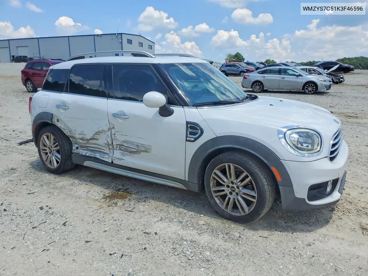 2019 Mini Cooper Countryman VIN: WMZYS7C51K3F46596 Lot: 61473096