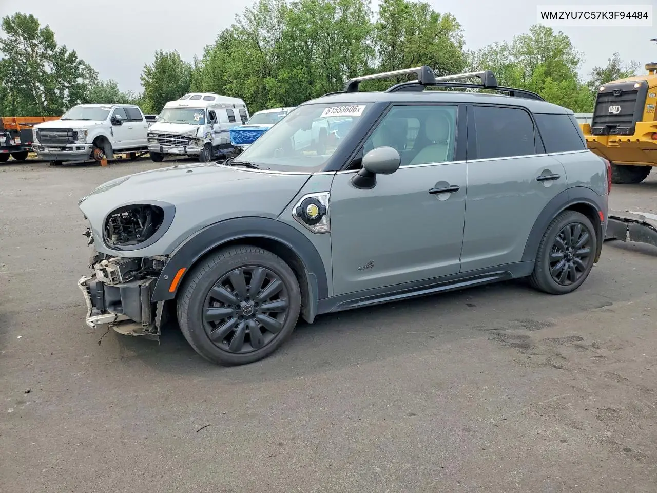 2019 Mini Cooper S E Countryman All4 VIN: WMZYU7C57K3F94484 Lot: 61553606
