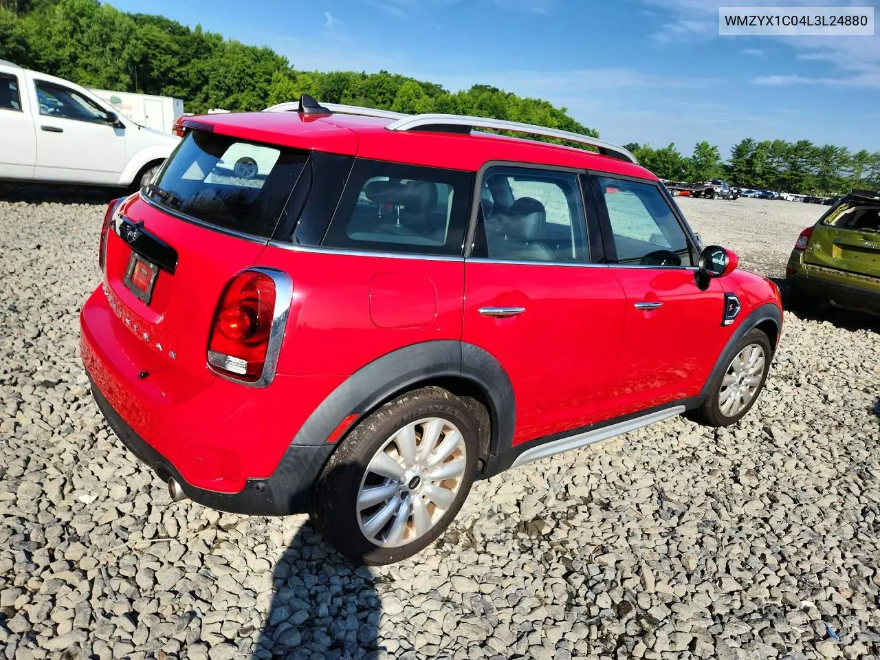 2020 Mini Cooper S Countryman All4 VIN: WMZYX1C04L3L24880 Lot: 60227706