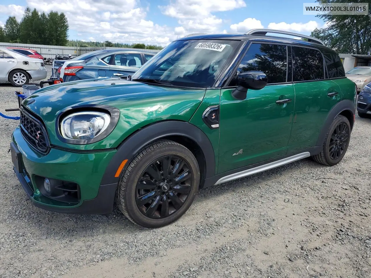 2020 Mini Cooper S Countryman All4 VIN: WMZYX1C00L3L01015 Lot: 60598326