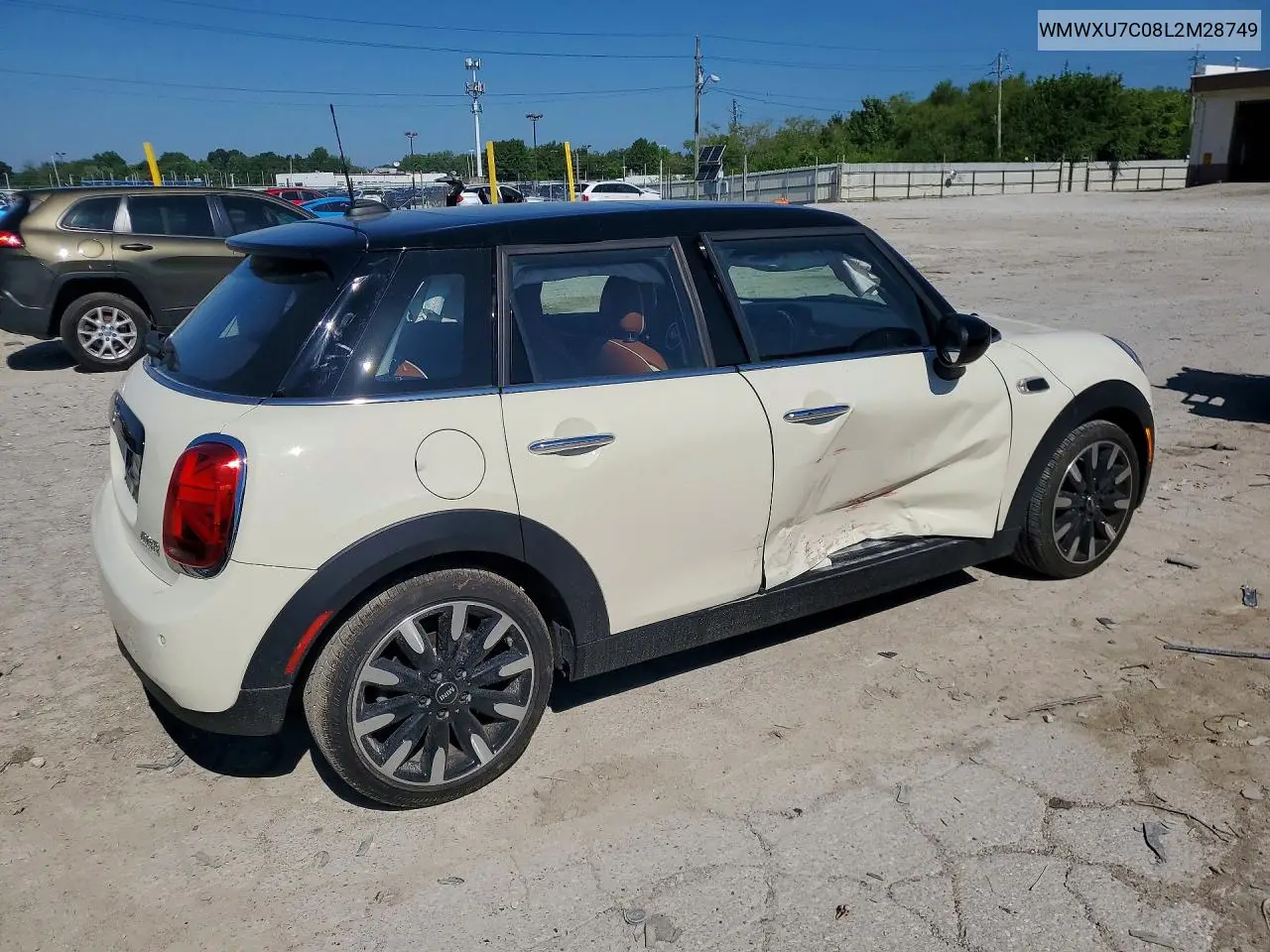 2020 Mini Cooper VIN: WMWXU7C08L2M28749 Lot: 60801286