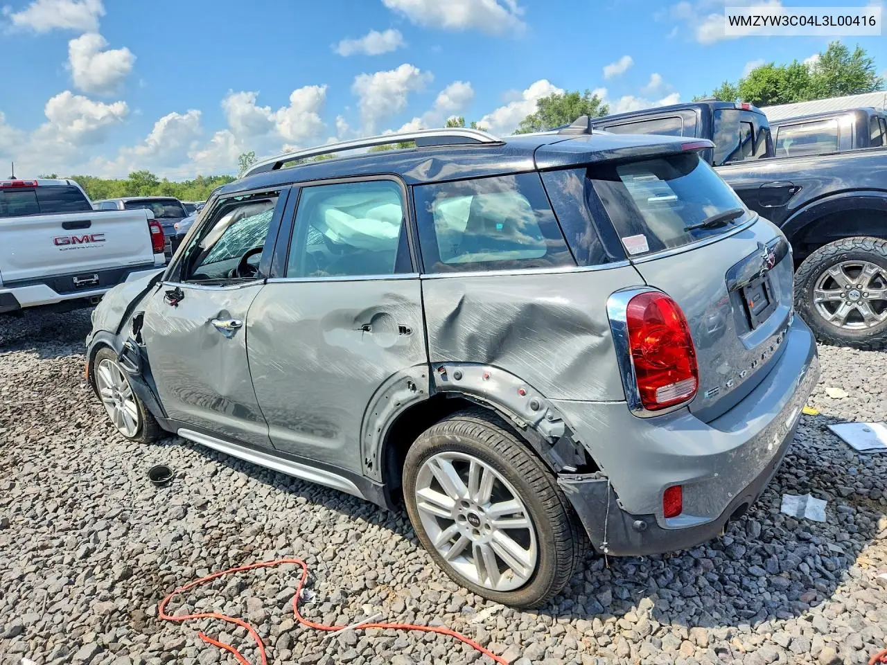 2020 Mini Cooper Countryman VIN: WMZYW3C04L3L00416 Lot: 61077156