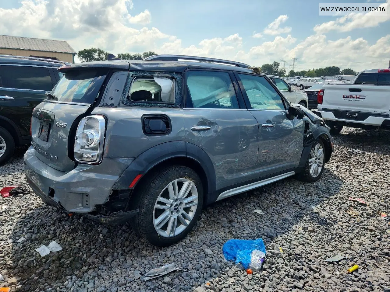 2020 Mini Cooper Countryman VIN: WMZYW3C04L3L00416 Lot: 61077156