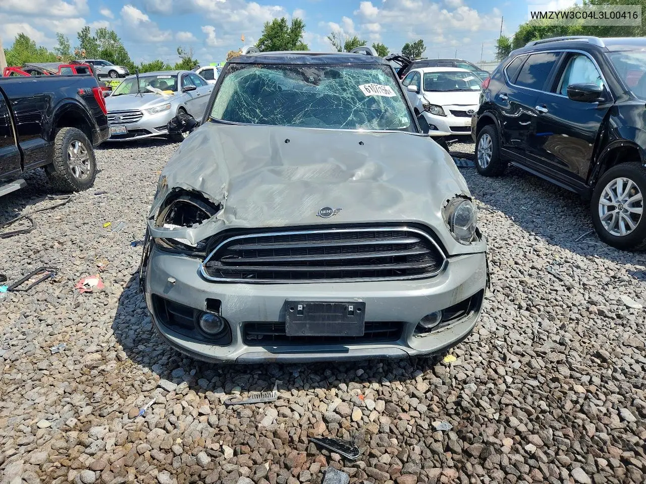 2020 Mini Cooper Countryman VIN: WMZYW3C04L3L00416 Lot: 61077156