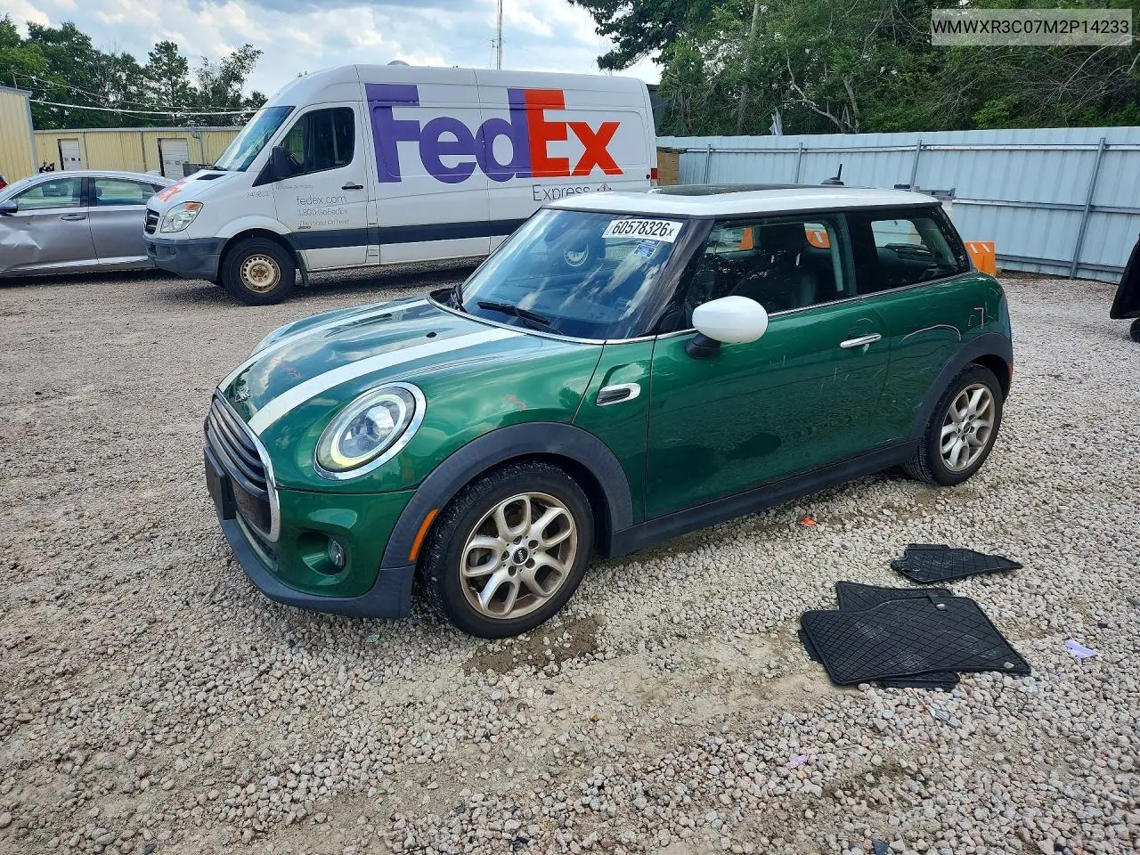 2021 Mini Cooper VIN: WMWXR3C07M2P14233 Lot: 60578326