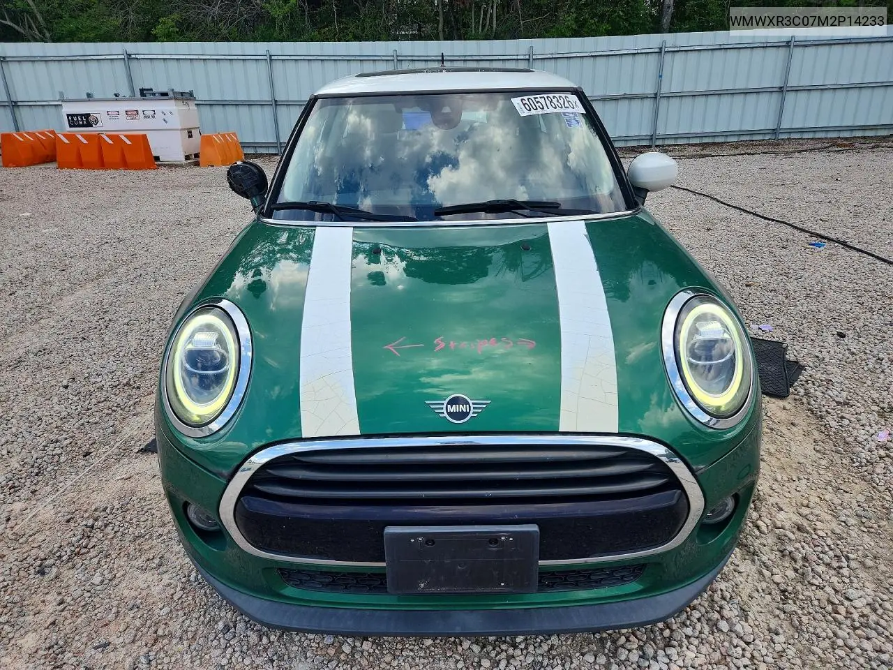 2021 Mini Cooper VIN: WMWXR3C07M2P14233 Lot: 60578326