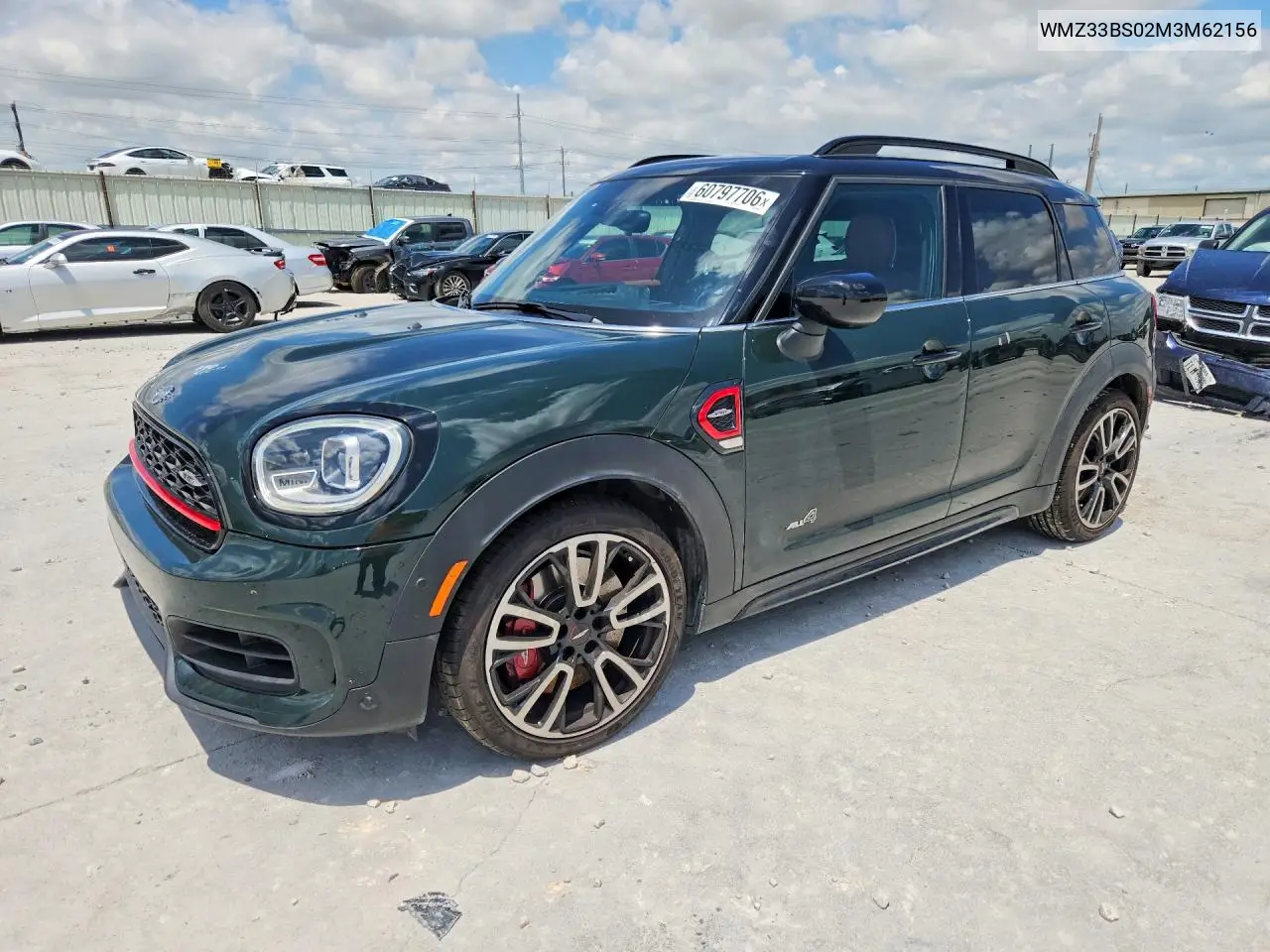 2021 Mini Cooper Jcw Countryman All4 VIN: WMZ33BS02M3M62156 Lot: 60797706