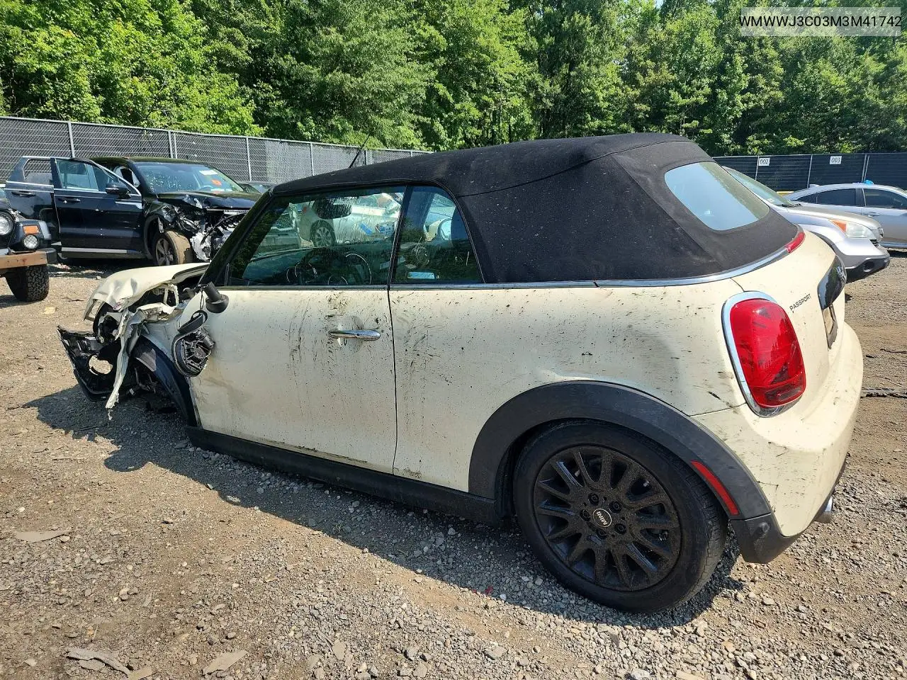 2021 Mini Cooper VIN: WMWWJ3C03M3M41742 Lot: 61153016