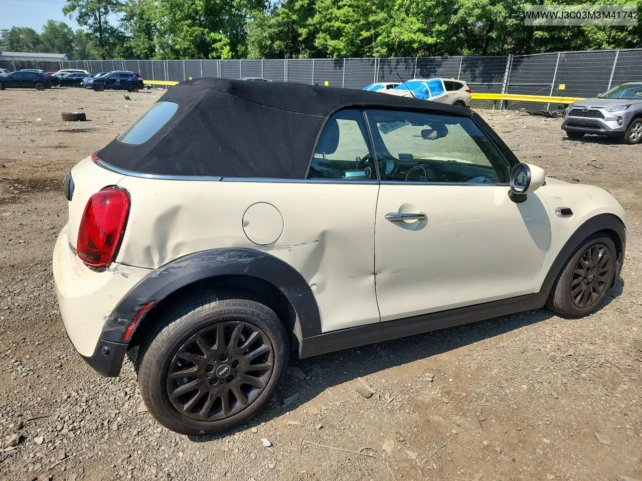 2021 Mini Cooper VIN: WMWWJ3C03M3M41742 Lot: 61153016