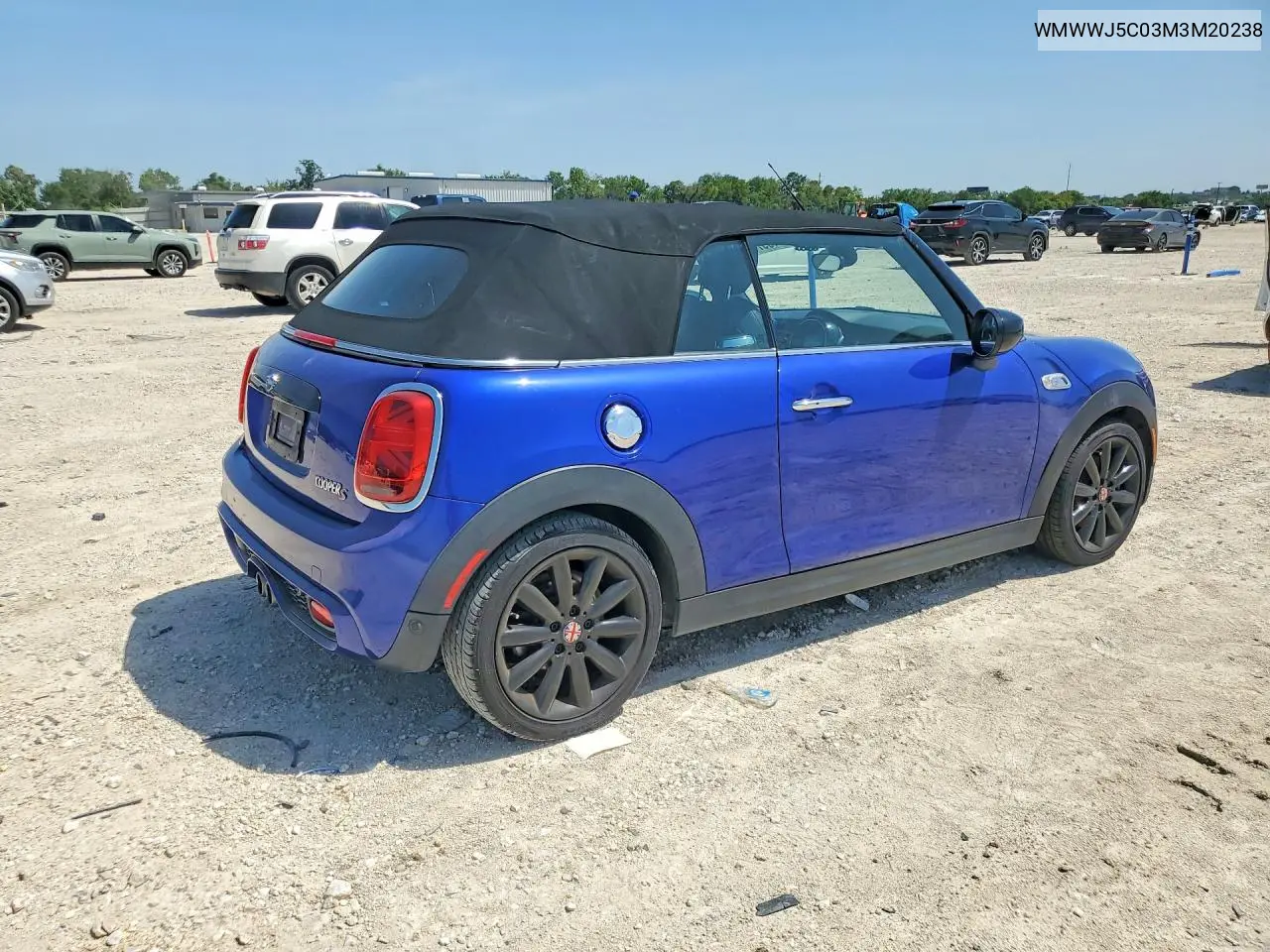 2021 Mini Cooper S VIN: WMWWJ5C03M3M20238 Lot: 61897446