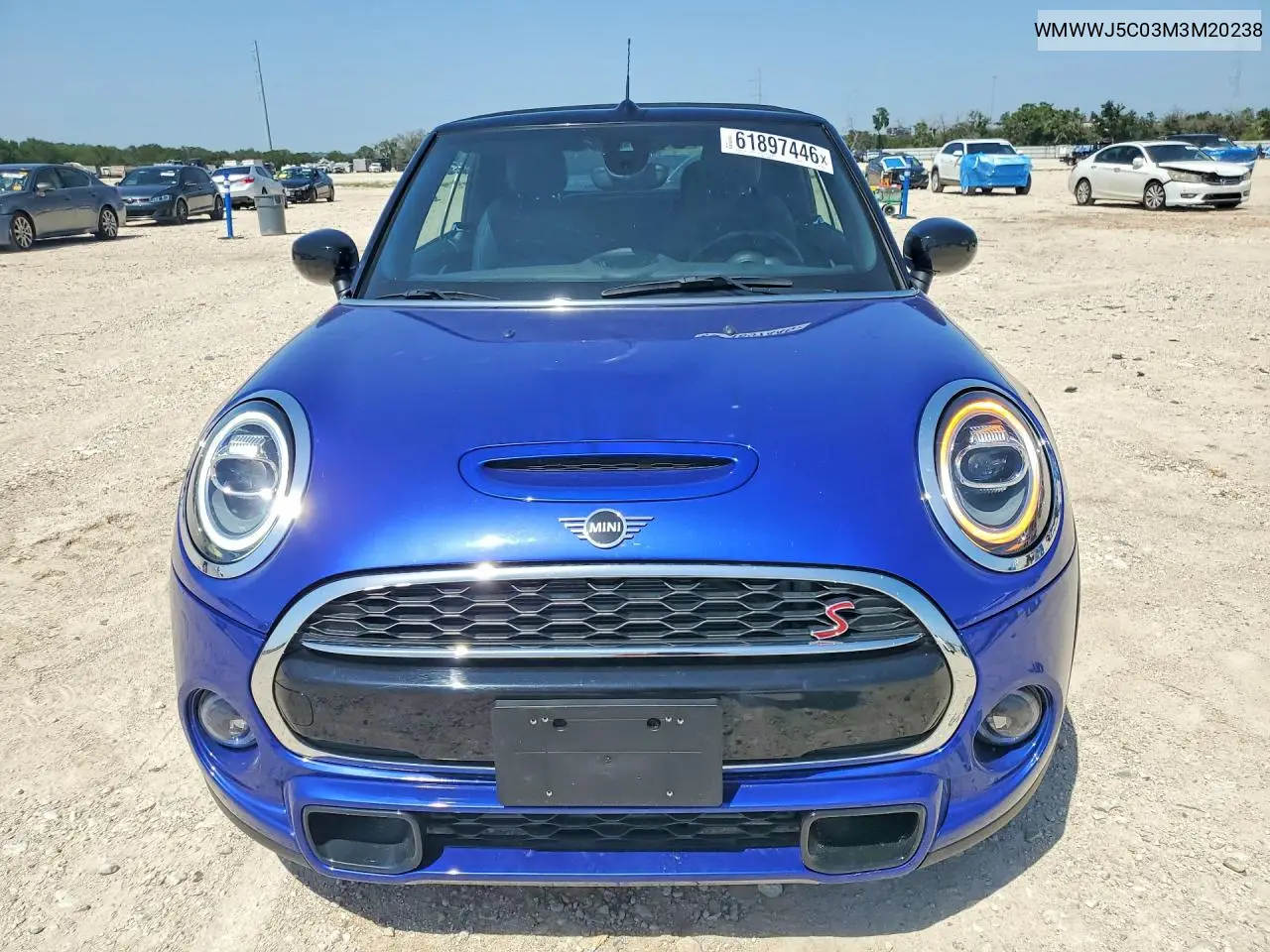 2021 Mini Cooper S VIN: WMWWJ5C03M3M20238 Lot: 61897446