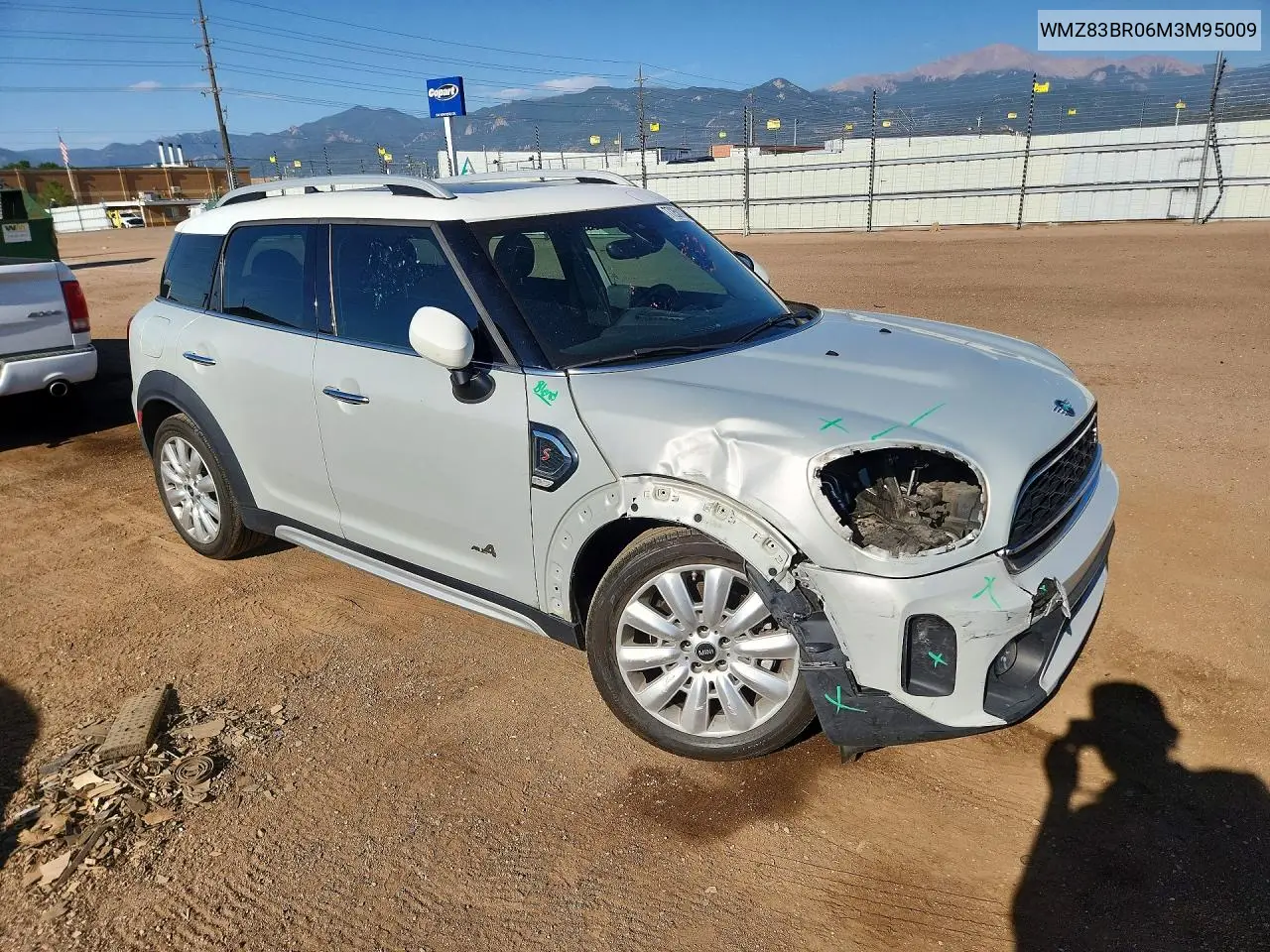 2021 Mini Cooper S Countryman All4 VIN: WMZ83BR06M3M95009 Lot: 77250145