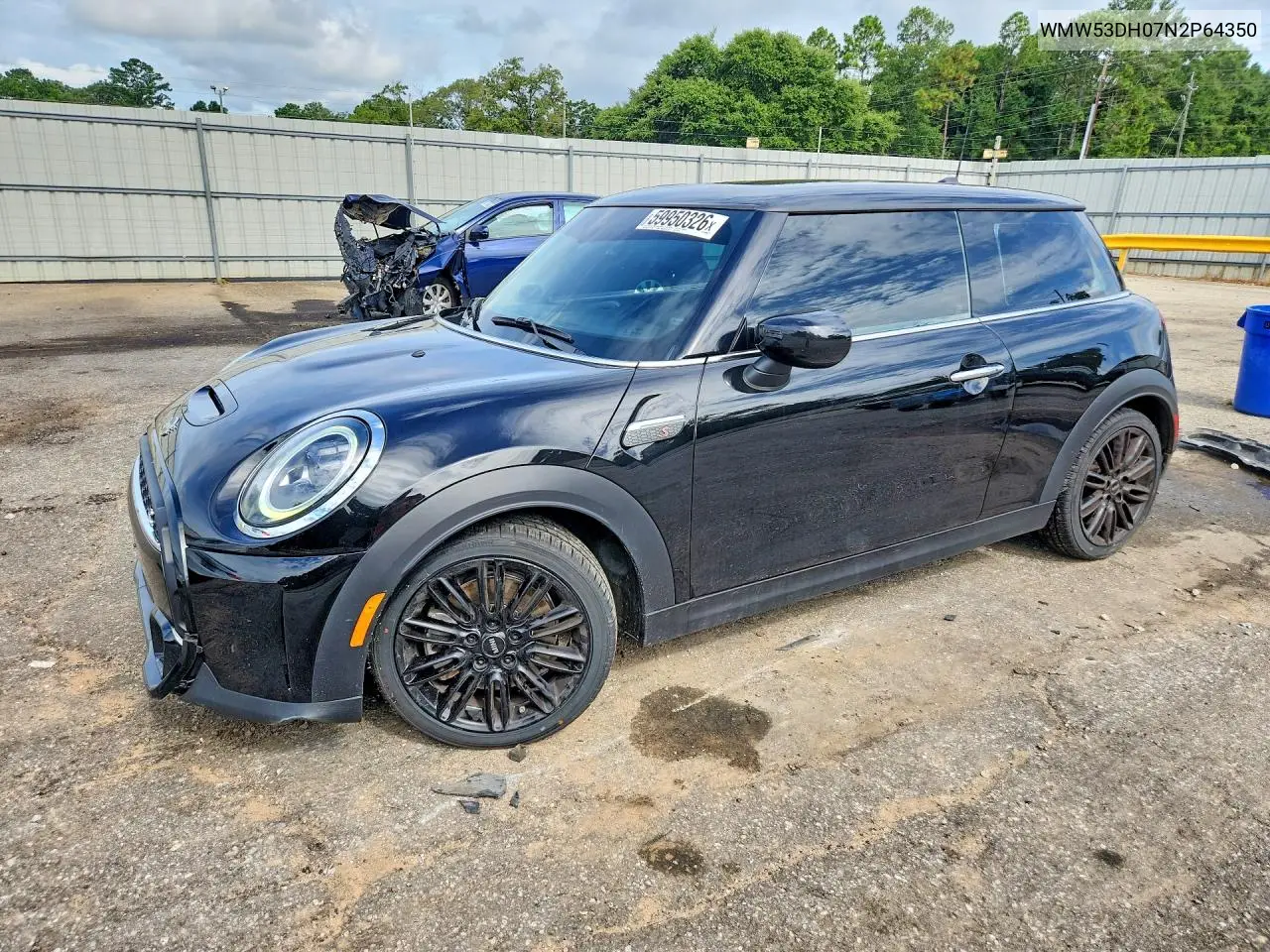 2022 Mini Cooper S VIN: WMW53DH07N2P64350 Lot: 59950326