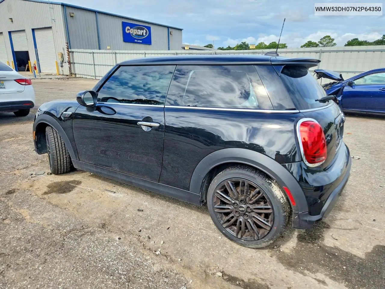 2022 Mini Cooper S VIN: WMW53DH07N2P64350 Lot: 59950326